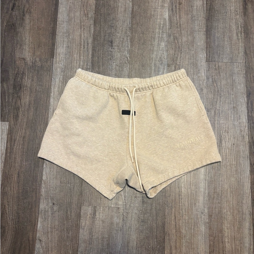 Fear of God Essentials Women's Athletic Shorts in Beige